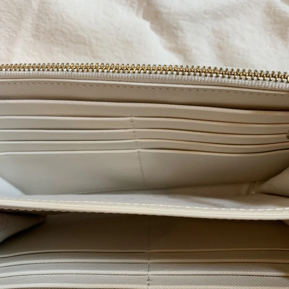Tory Burch Cream Small Leather Crossbody Handbag